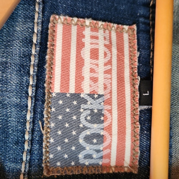 Rock and roll cowgirl denim jacket - Picture 2 of 5